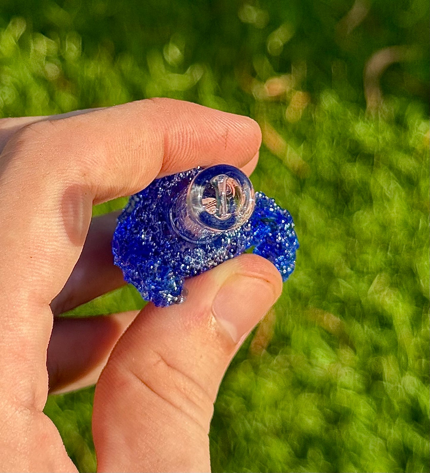 Cookie Monster Glass Tip (Made To Order)