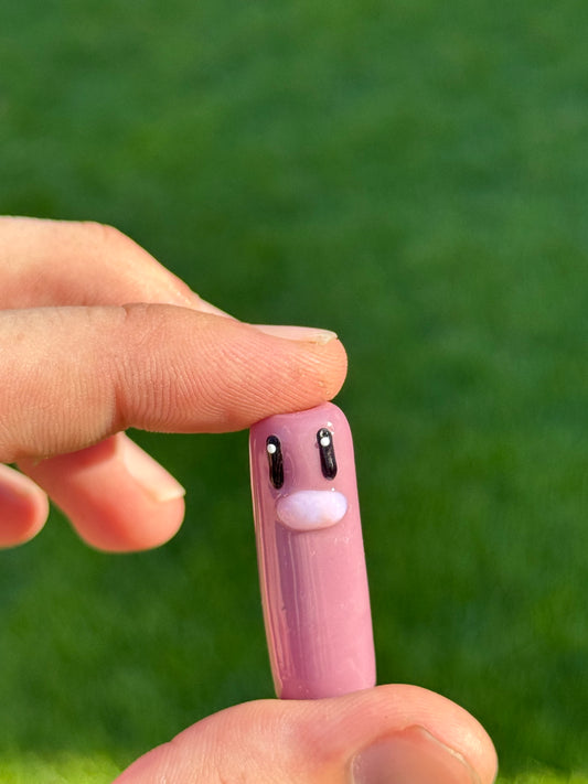 Diglett Glass Tip (Made To Order)