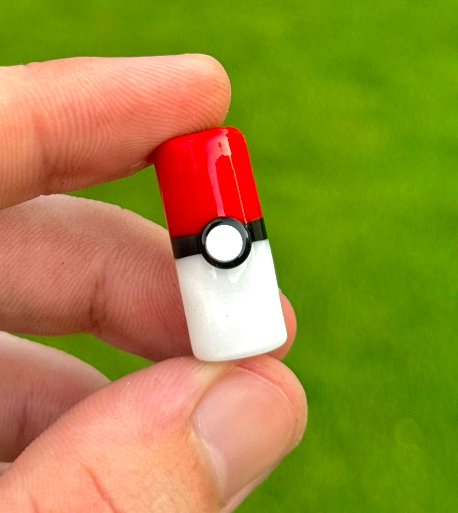 Cherry X Star White Pokeball Tip (Made To Order)