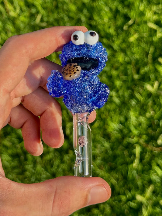 Cookie Monster Glass Tip (Made To Order)