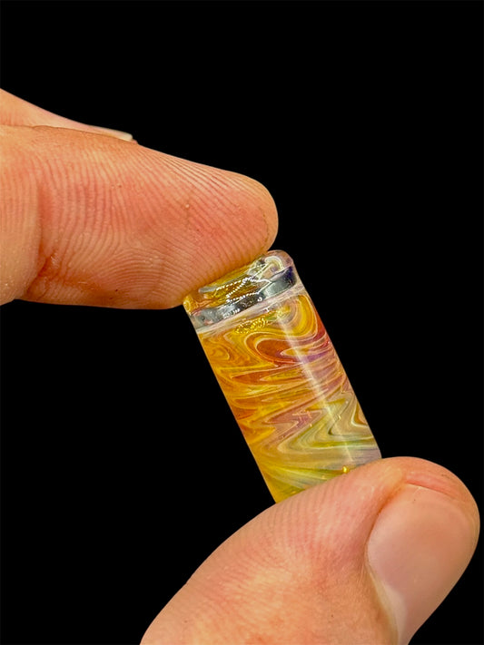 NS-013 Amber Purple Glass Tip (Made To Order)