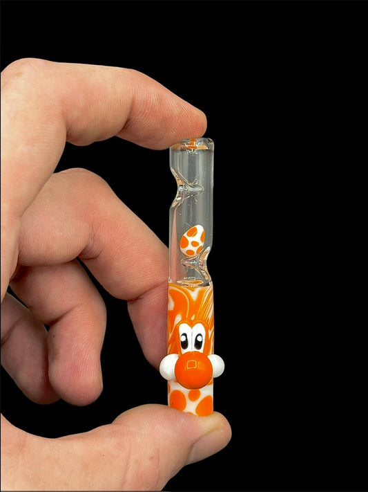 Orange Yoshi Evolution 2 Glass Tip (Made To Order)