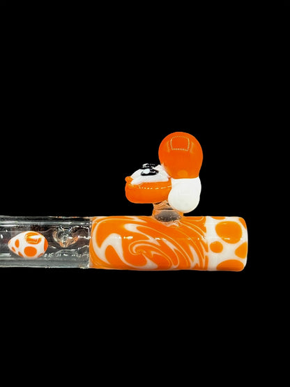 Orange Yoshi Evolution 2 Glass Tip (Made To Order)