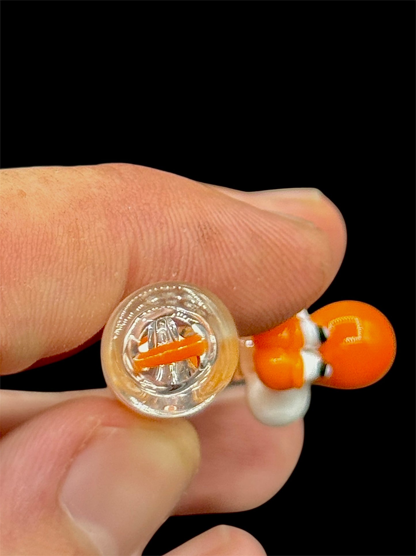 Orange Yoshi Evolution 2 Glass Tip (Made To Order)